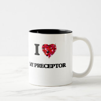 I Liebe mein Lehrer Zweifarbige Tasse
