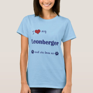 I Liebe mein Leonberger (weiblicher Hund) T-Shirt