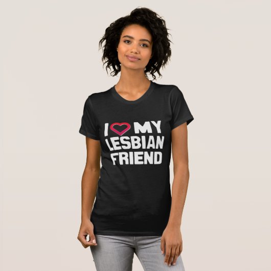 I LIEBE MEIN LESBISCHER FREUND - - T-Shirt (Vorne ganz)