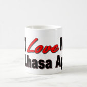 I Liebe mein Lhasa Apso Kaffeetasse (Mittel)