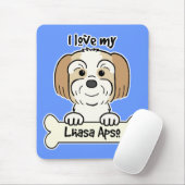 I Liebe mein Lhasa Apso Mousepad (Mit Mouse)