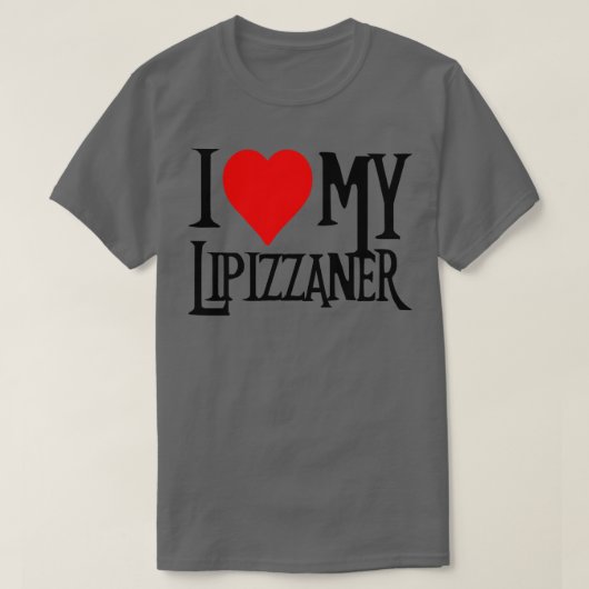 I Liebe mein Lipizzaner Pferd 1 T-Shirt (Design vorne)