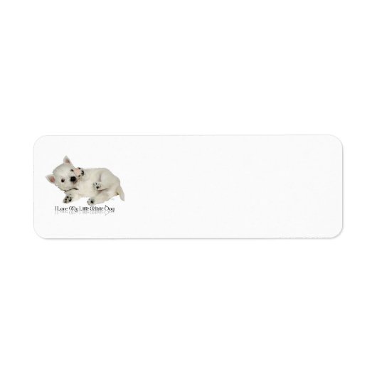 I Liebe mein LIttle White Dog - Westie Welpe (Vorne)
