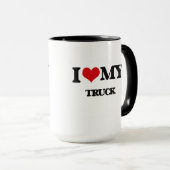 I Liebe mein LKW Tasse (VorderseiteRechts)