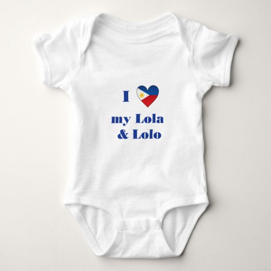I Liebe mein Lola und Lolo1 Baby Strampler (Vorderseite)