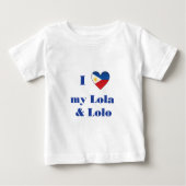 I Liebe mein Lola und Lolo1 Baby T-shirt (Vorderseite)