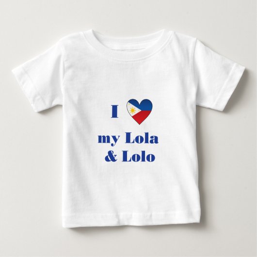 I Liebe mein Lola und Lolo1 Baby T-shirt (Vorderseite)