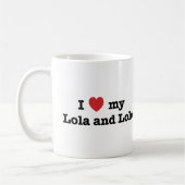 I Liebe mein Lola und Lolo Kaffeetasse (Links)