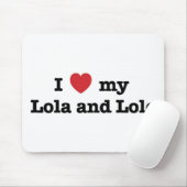 I Liebe mein Lola und Lolo Mousepad (Mit Mouse)
