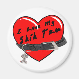 I Liebe mein Magnet Shih Tzu