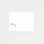 I Liebe mein Maltesisch Post-it Klebezettel (Vorderseite)