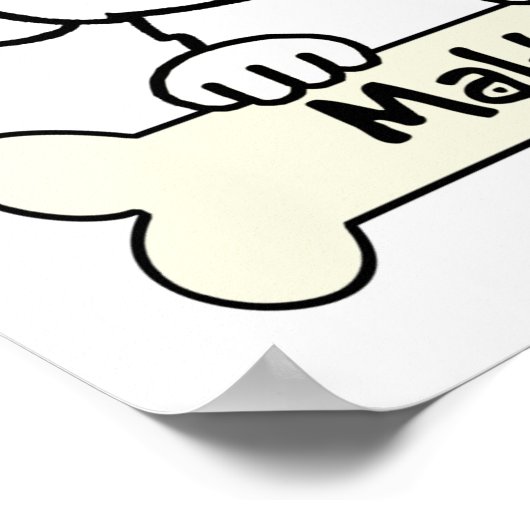 I Liebe Mein Maltesisch Poster (Ecke)