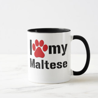 I Liebe mein maltesisches Tasse