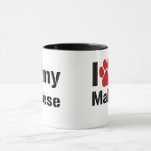 I Liebe mein maltesisches Tasse (Zentrum)