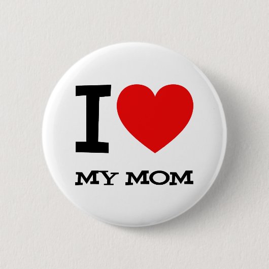 I Liebe mein Mama-Knopf Button (Vorderseite)