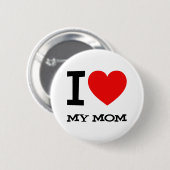 I Liebe mein Mama-Knopf Button (Vorne & Hinten)