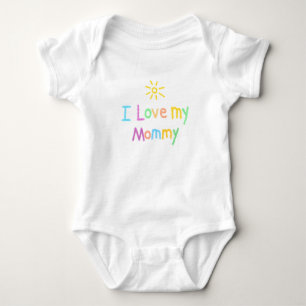 I Liebe mein Mama-Säuglings-Bodysuit Baby Strampler