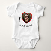 I Liebe Mein Mami Custom Text Foto Personalisiert Baby Strampler (Vorderseite)