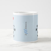 I Liebe Mein Mann mehr als Bacon Tasse Blue (20oz) (Vorderseite)