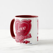 I Liebe Mein Mann rot - Herz Tasse (Vorderseite Links)