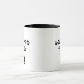 I Liebe mein Manx--Schwarzer Text Tasse (Zentrum)