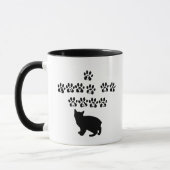 I Liebe mein Manx--Schwarzer Text Tasse (Links)