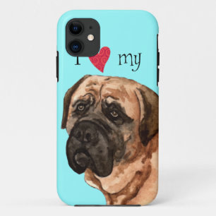 I Liebe mein Mastiff iPhone 11 Hülle