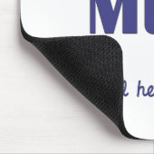 I Liebe mein Maultier (männliches Maultier) Mousepad (Ecke)
