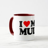 I LIEBE MEIN MAULTIER TASSE (Vorderseite Links)