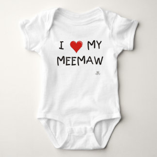 I LIEBE MEIN MEEMAW. Säuglings-Kriechpflanze Baby Strampler