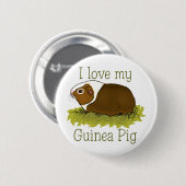 I Liebe mein Meerschweinchen Button (Vorne & Hinten)