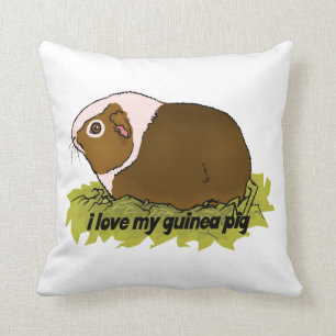 I Liebe mein Meerschweinchen Kissen