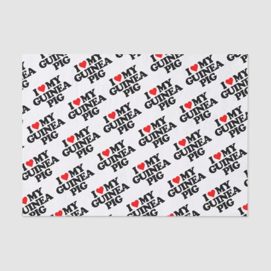 I LIEBE MEIN MEERSCHWEINCHEN SEIDENPAPIER (Vorderseite)