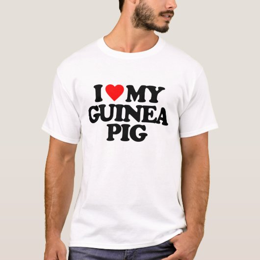 I LIEBE MEIN MEERSCHWEINCHEN T-Shirt (Vorderseite)