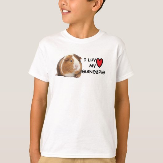 I Liebe mein Meerschweinchen-T-Shirt T-Shirt (Vorderseite)