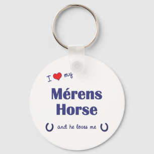I Liebe mein Merens Pferd (männliches Pferd) Schlüsselanhänger