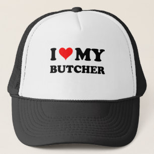 I Liebe mein Metzger Truckerkappe