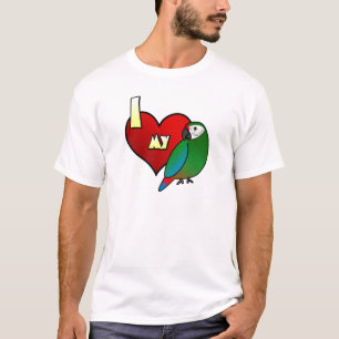 I Liebe mein MilitärMacaw T-Shirt