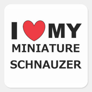 i Liebe mein Mini-Schrein Quadratischer Aufkleber