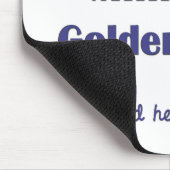 I Liebe mein MiniaturGoldendoodle (männlicher Mousepad (Ecke)