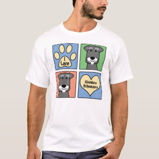 I Liebe mein MiniaturSchnauzer T-Shirt