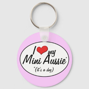 I Liebe mein Miniaustralier (es ist ein Hund) Schlüsselanhänger