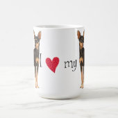 I Liebe mein minimales Button Kaffeetasse (Mittel)