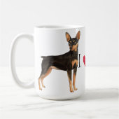 I Liebe mein minimales Button Kaffeetasse (Links)