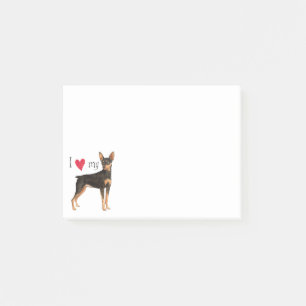 I Liebe mein minimales Button Post-it Klebezettel