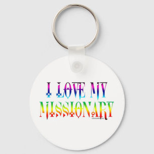 I LIEBE MEIN MISSIONAR SCHLÜSSELANHÄNGER