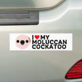 I LIEBE MEIN MOLUCCAN COCKATOO AUTOAUFKLEBER (Auf Auto)