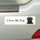 I Liebe mein Mops #2 Autoaufkleber (Auf Auto)