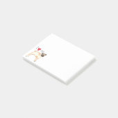 I Liebe mein Mops Post-it Klebezettel (angewinkelt)