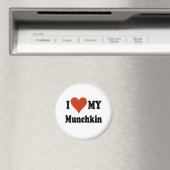 I Liebe Mein Munchkin-Merchandise Magnet (In Situ (Geschirrspüler))